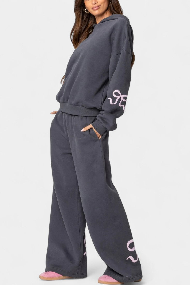 Caleta™ - Relaxed Hoodie Ensemble with Flowing Trousers