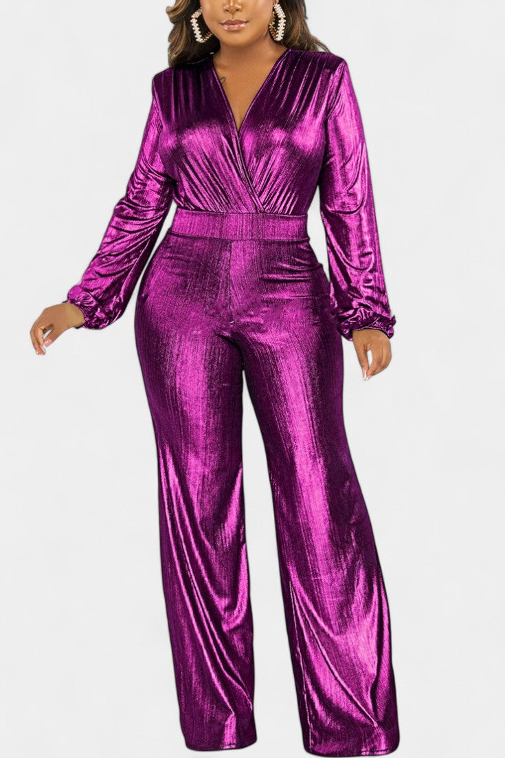 Papeete™ - Chic Deep V-Neck Jumpsuit