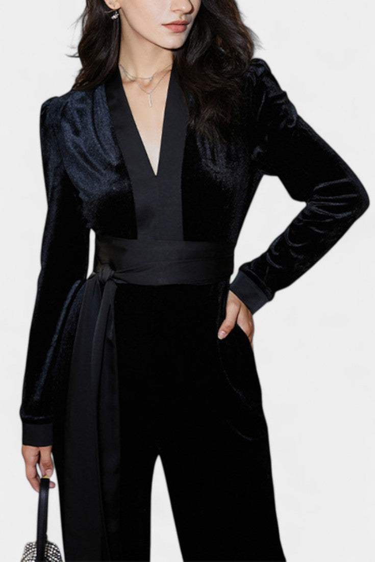 Henrietta™ - Chic High-Waisted Wide-Leg Jumpsuit