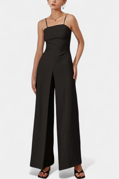 Lindsey™ -  Strapless Wide Leg Jumpsuit with Tied Waist