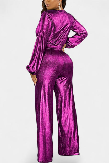 Papeete™ - Chic Deep V-Neck Jumpsuit