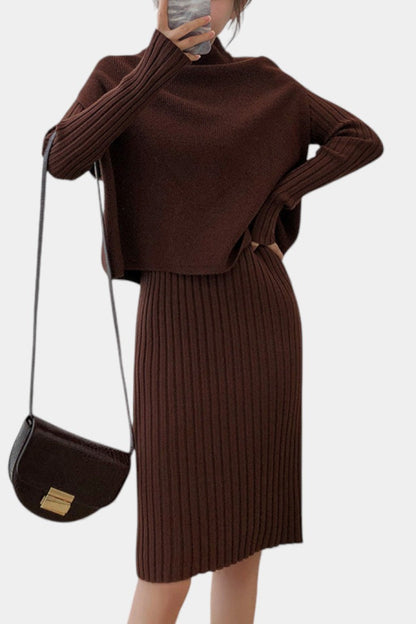 Alectra™ - Modern Silhouette Two-Piece Knit Ensemble