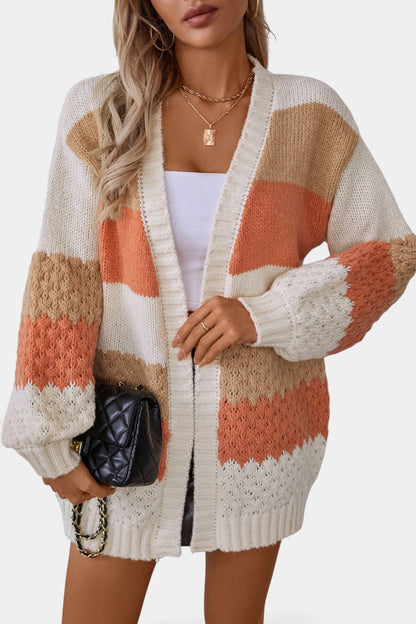 Grusha Extra-Large Striped Cardigan