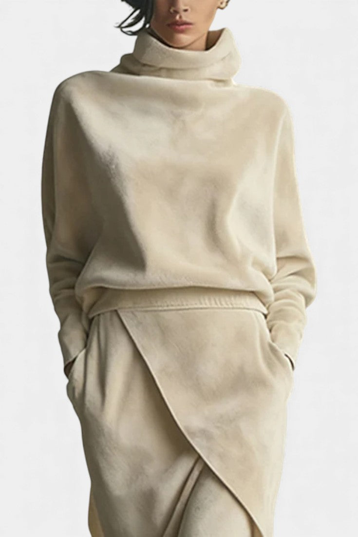 Énélya Luxe Asymmetrical Velvet Lounge Set
