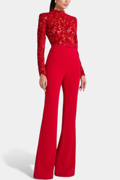Sima™ - Lace High Neck Jumpsuit