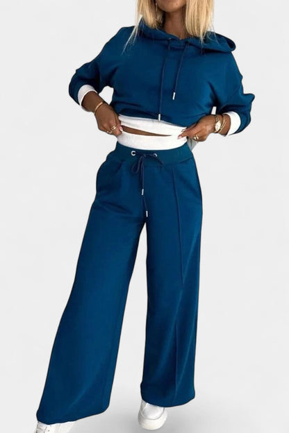 Tiziana™ - Oversized Comfort Hoodie and High-Waisted Pants Set