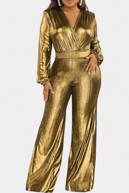 Papeete™ - Chic Deep V-Neck Jumpsuit