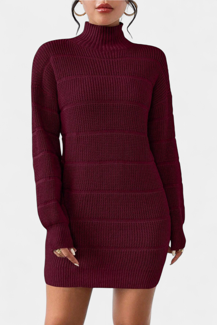 Margaux Turtleneck Mini Sweater Dress