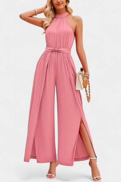 Nerya™ -  One-Shoulder Jumpsuit with Bow Accent