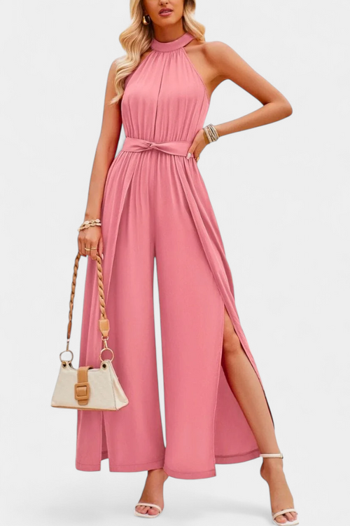 Nerya™ -  One-Shoulder Jumpsuit with Bow Accent