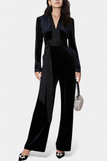 Henrietta™ - Chic High-Waisted Wide-Leg Jumpsuit