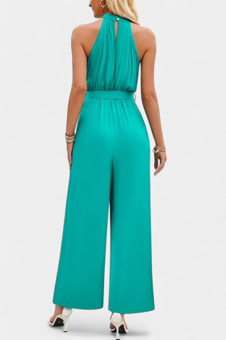 Nerya™ -  One-Shoulder Jumpsuit with Bow Accent