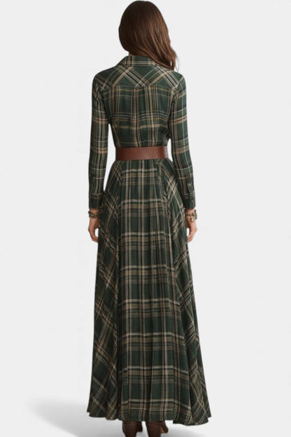 Deep Green Alyona Maxi Dress - Western Chic Style