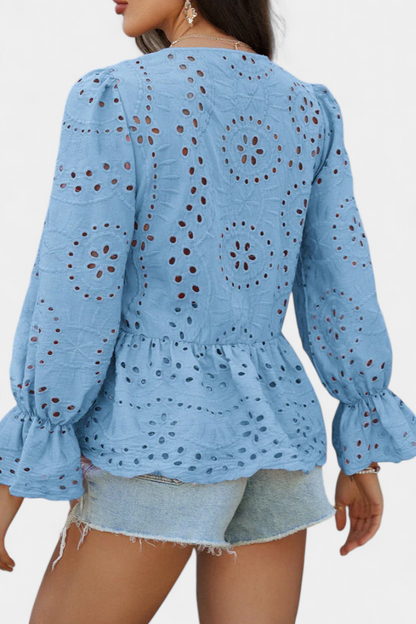 Loose-Fit Bohemian Lace Top by Kayden