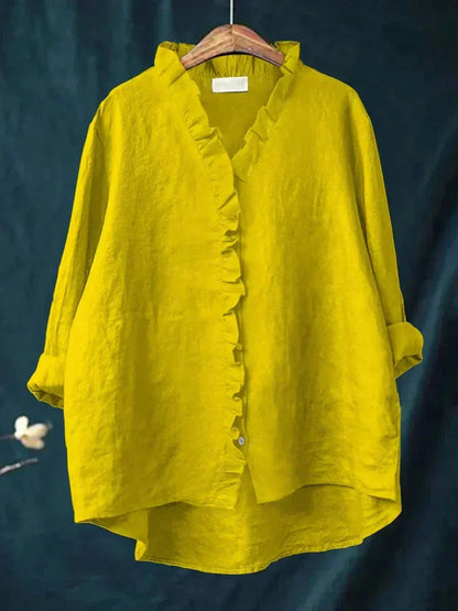 Eline | Elegant Linen Summer Blouse