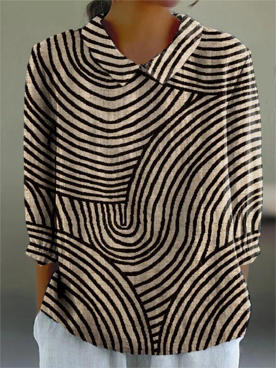 Pearl Flowy Button Blouse