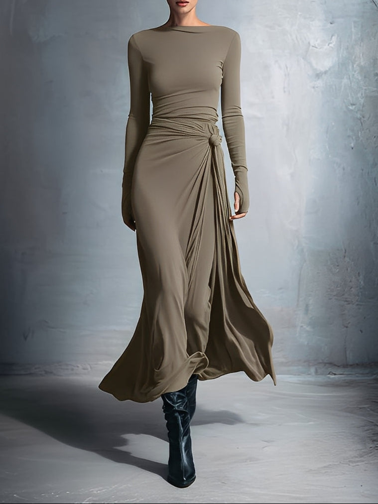 Mildred · Maxi dress with side knot